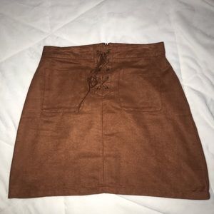 Forever 21 suede skirt